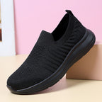 Damen Slip-On Laufschuhe mit atmungsaktiver Mesh-Oberfläche