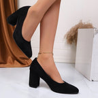Damen Elegante und bequeme Pumps mit blockiertem Absatz R&B