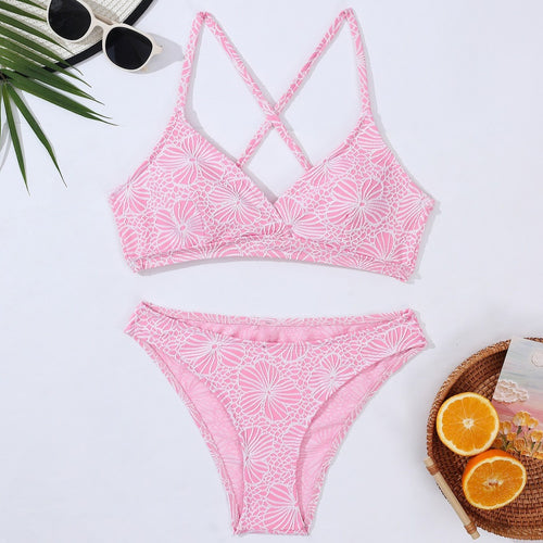 Damen Bikini-Set mit floralem Design und komfortablem Schnitt R&B