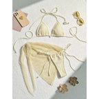Damen Triangel-Bikini mit Netzdesign R&B