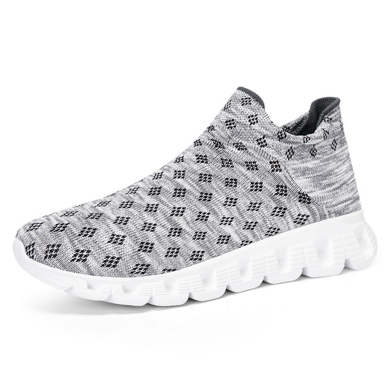 Damen Sportliche Stricksneaker mit rutschfester Sohle und elastischem Schaft R&B