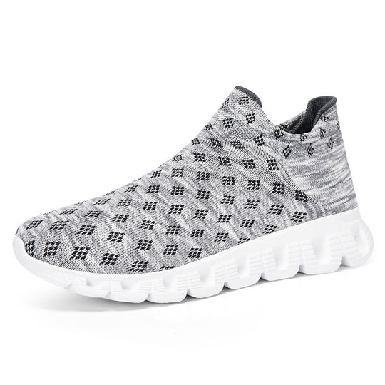 Damen Sportliche Stricksneaker mit rutschfester Sohle und elastischem Schaft R&B