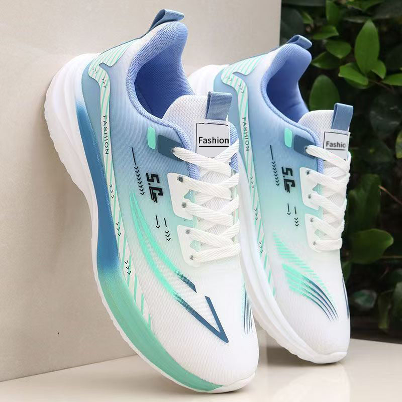 Damen Sportliche Laufschuhe mit atmungsaktiver Oberflächenstruktur und elastischer Dämpfung R&B