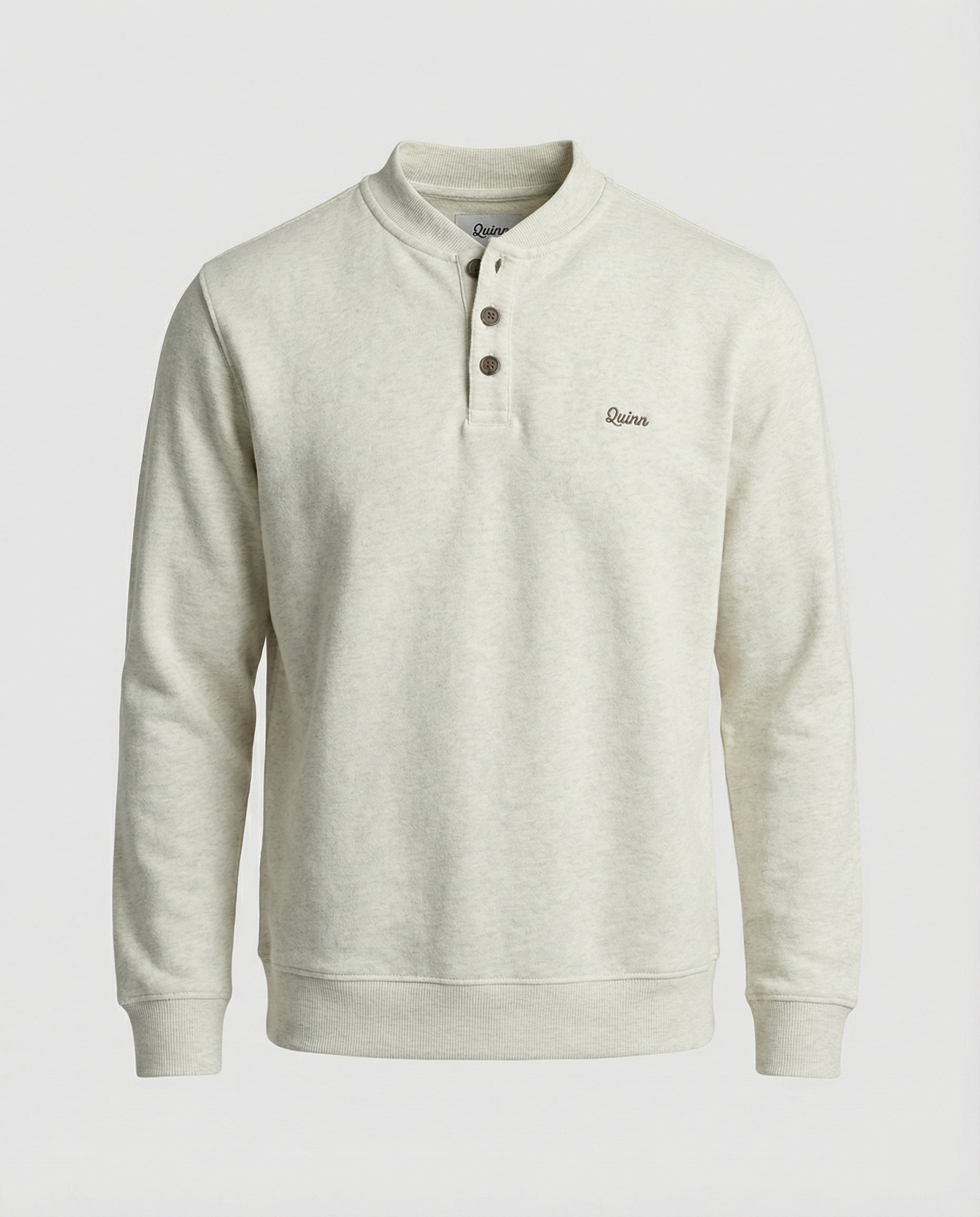 Lässiger Herren Hoodie Surrounded by a wall Kapuzenpullover Grau Meliert