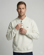 Lässiger Herren Hoodie Surrounded by a wall Kapuzenpullover Grau Meliert