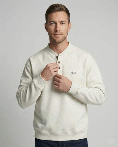Lässiger Herren Hoodie Surrounded by a wall Kapuzenpullover Grau Meliert