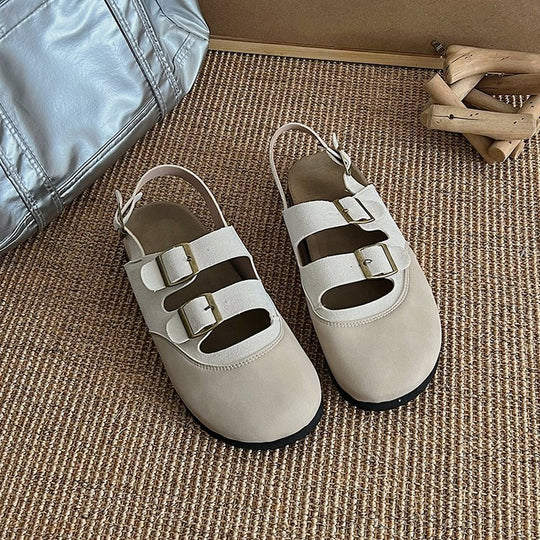 Damen Komfortable Sandalen mit verstellbaren Riemen und ergonomischer Sohle R&B