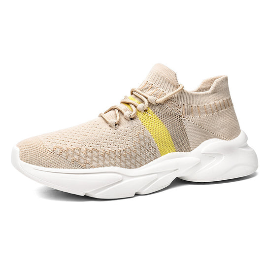 Damen High-Top Sportsneaker mit elastischem Strickdesign R&B