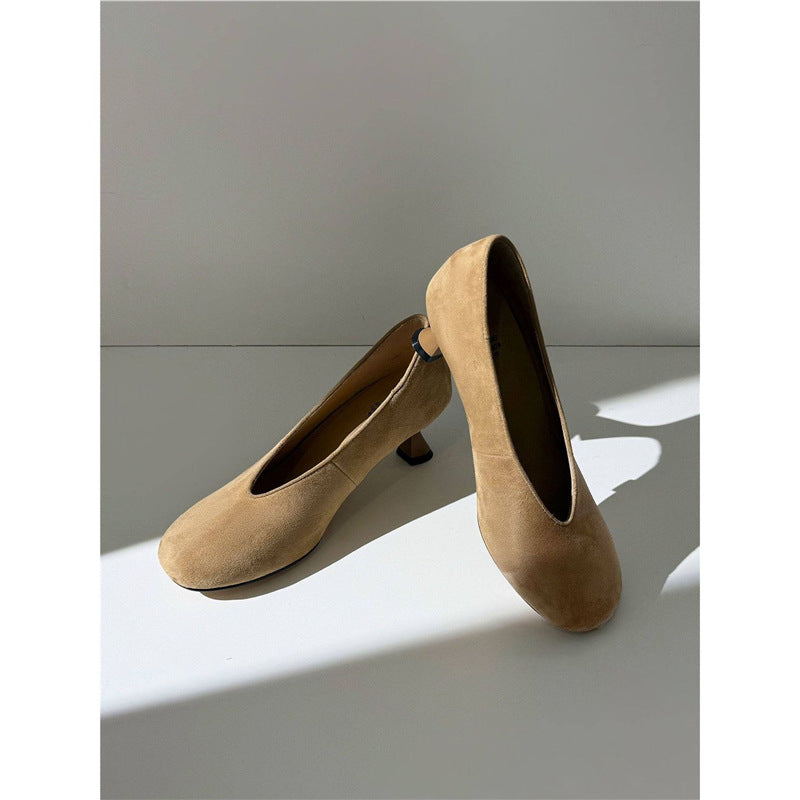 Damen elegante Pumps mit modischem Trichterabsatz R&B