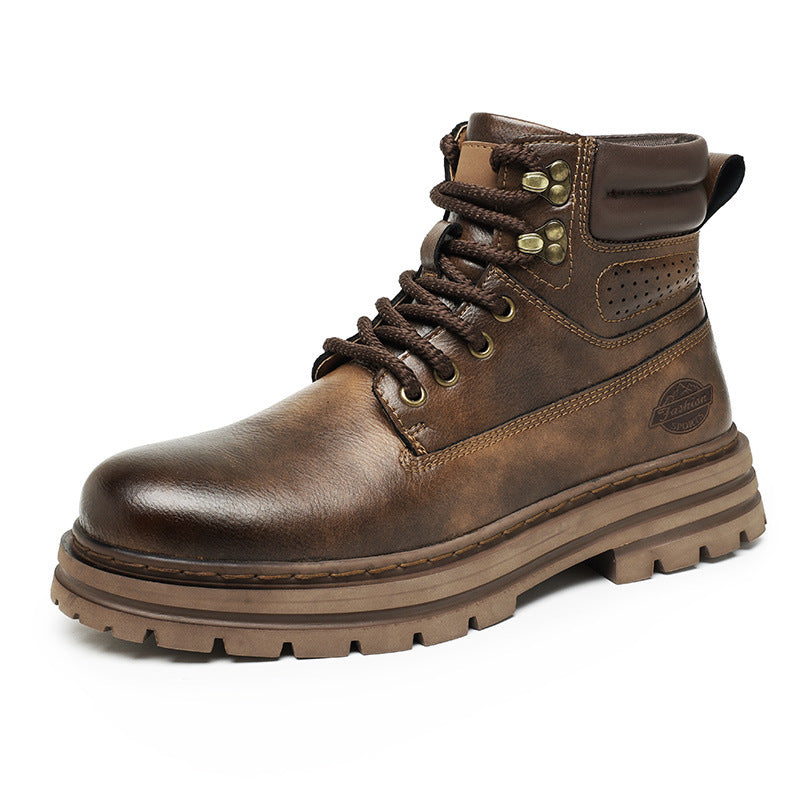 Damen Robuste Schnürboots mit rutschfester Profilsohle und isolierendem Innenfutter