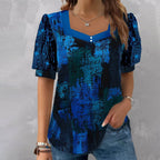 Damen Glitzernde V-Pullover Bluse