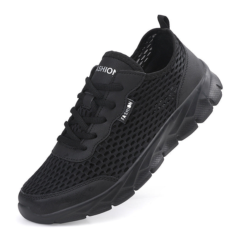 Herren nan leichter Netz-Sneaker mit elastischem Schlupfkragen und dämpfender Schaumsohle R&B