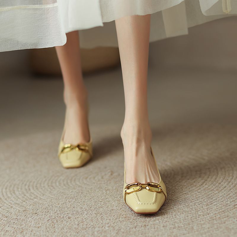 Damen Ballerinas mit elegantem Kettenakzent R&B