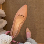 Damen elegante Ballerinas mit hochwertiger Lederoberfläche und modischem Lochmuster