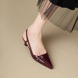 Damen Slingback Ballerinas mit elegantem Spitzen-Design R&B
