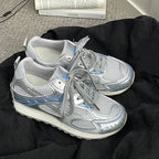 Damen Athletische Sneakers mit atmungsaktiver Mesh-Oberfläche und dämpfender Sohle R&B