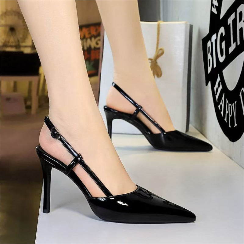 Damen Slingback High Heel Schuhe mit elegantem Riemendesign R&B