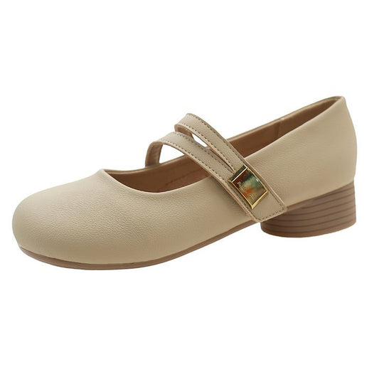 Damen Ballerinas mit verstellbarem Riemen und Komfortsohle R&B