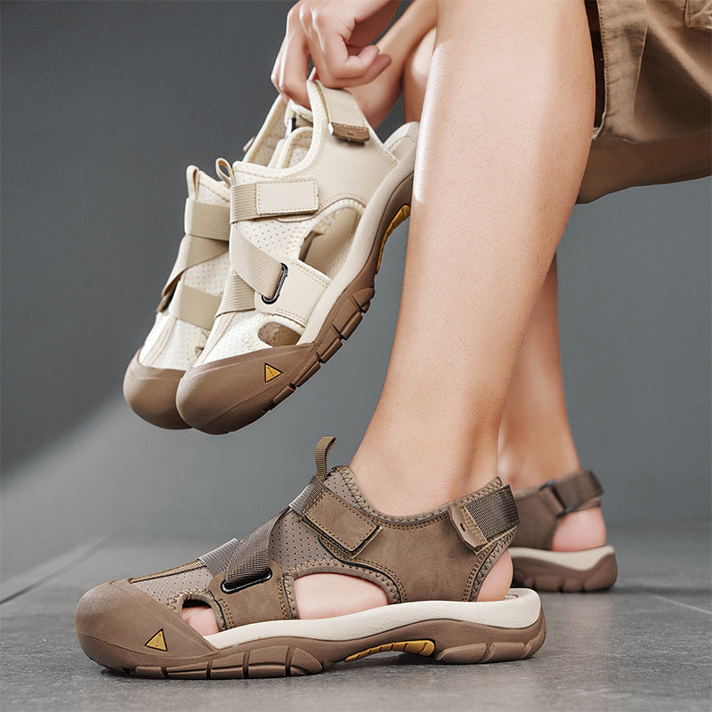 Damen Multifunktionale Outdoor-Sandalen mit verstellbaren Riemen und rutschfester Sohle R&B