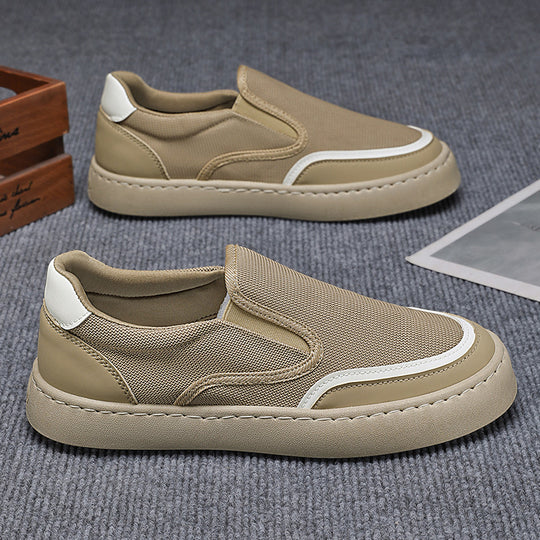 Damen Slip-On Freizeitschuhe mit atmungsaktiver Mesh-Oberfläche und bequemer Sohle R&B