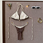 Damen Triangel-Bikini mit verspieltem Punkte-Design R&B
