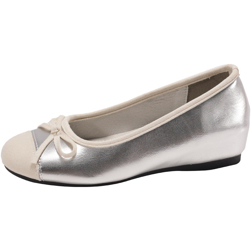 Damen Ballerinas mit eleganter Schleife und hochwertiger Glanzoberfläche R&B