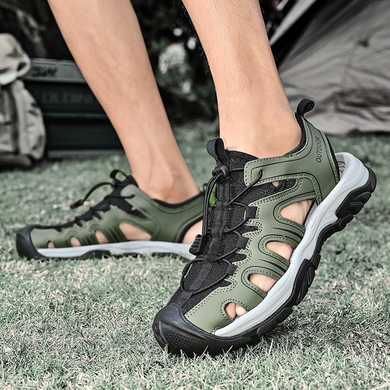 Damen Sportliche Outdoor-Sandalen mit verstellbarem Schnellschnürsystem und rutschfester Sohle R&B