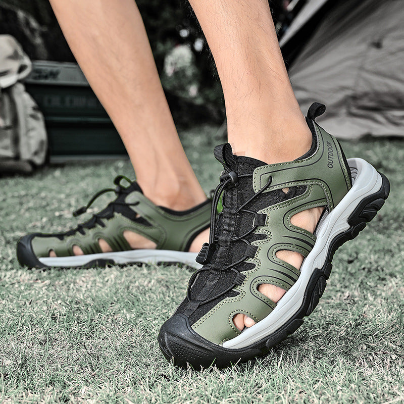 Damen Sportliche Outdoor-Sandalen mit verstellbarem Schnellschnürsystem und rutschfester Sohle R&B