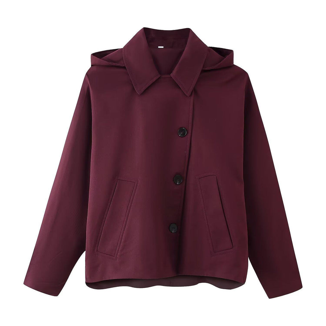 Damen Übergangsjacke mit hochschließendem Kragen und praktischen Taschen R&B
