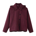 Damen Übergangsjacke mit hochschließendem Kragen und praktischen Taschen R&B