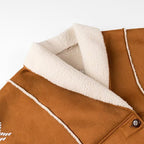 Damen elegante und gemütliche Oversize-Jacke mit floralem Design R&B