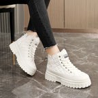 Damen modische Winterstiefel mit rutschfester Sohle und kuscheligem Innenfutter R&B