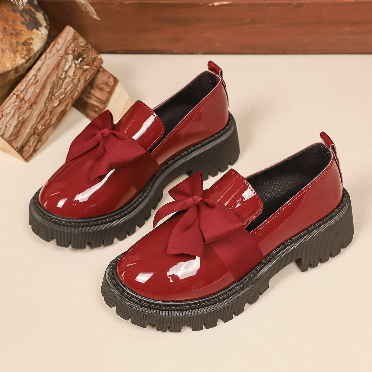 Damen Loafers mit elegantem Schleifen-Design und rutschfester Sohle