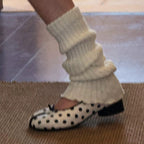 Damen Ballerinas mit eleganter Punktmusterung und innovativem Zehendesign R&B