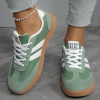 Damen Sneakers im sportlichen Retro-Design mit atmungsaktiven Mesh-Einsätzen und bequemer Sohle R&B