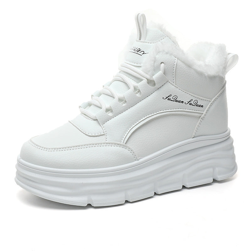 Damen High-Top Winter Sneakers mit weichem Fleece-Futter und rutschfester Sohle R&B