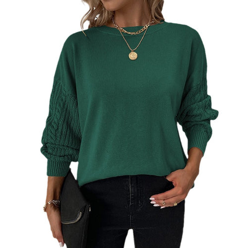 Damen Pullover mit strukturierten Ärmelpartien und lockerer Passform R&B