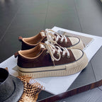 Damen modische Sneakers mit robustem Plateau und klassischem Design R&B
