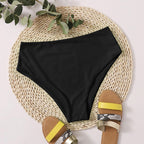 Damen Hochgeschnittener Bikini-Hosenteil mit elegantem Bund