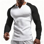 Herren Langarmshirt mit innovativem Strukturdesign R&B