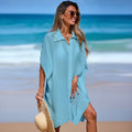 Damen luftiger Strand-Kimono mit modernen Knopfdetails R&B