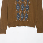 Damen Poloshirt mit modernem Argyle-Muster und komfortablem Schnitt R&B