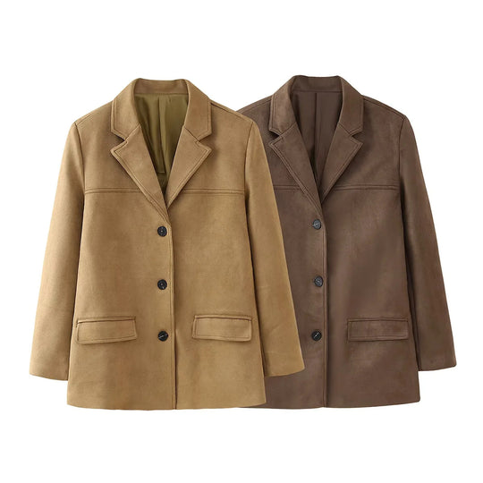 Damen elegante gesteppte Blazerjacke mit praktischen Taschen R&B