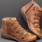 Damen Modische High-Top Sneakers mit robustem Profil und praktischem Reißverschluss EB