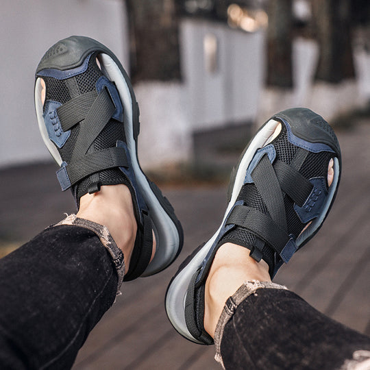 Damen Atmungsaktive Sportliche Sandalen mit verstellbarem Riemen R&B