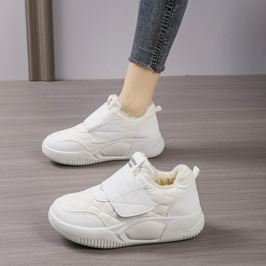 Damen Bequeme Sneakers mit warmer Innenausstattung und praktischem Klettverschluss R&B