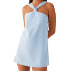 Damen Strandkleid mit trendigem Halterdesign R&B
