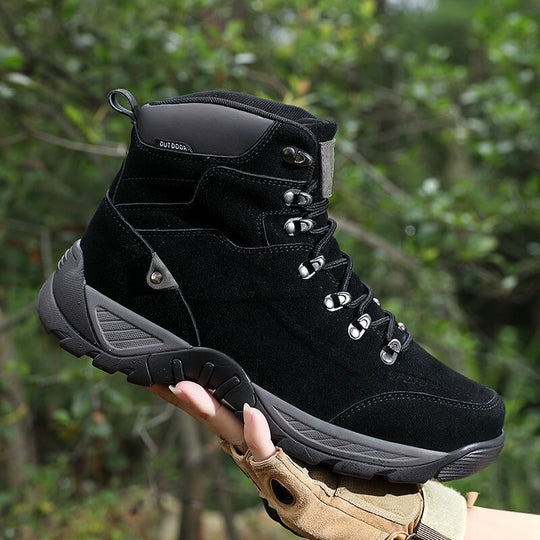 Herren Wetterschutz Stiefel mit verstärktem Knöchelschutz und rutschfester Sohle R&B