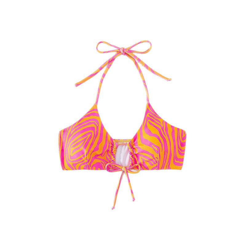 Damen Raffinierter Bikini Oberteil mit verspieltem Schnitt R&B