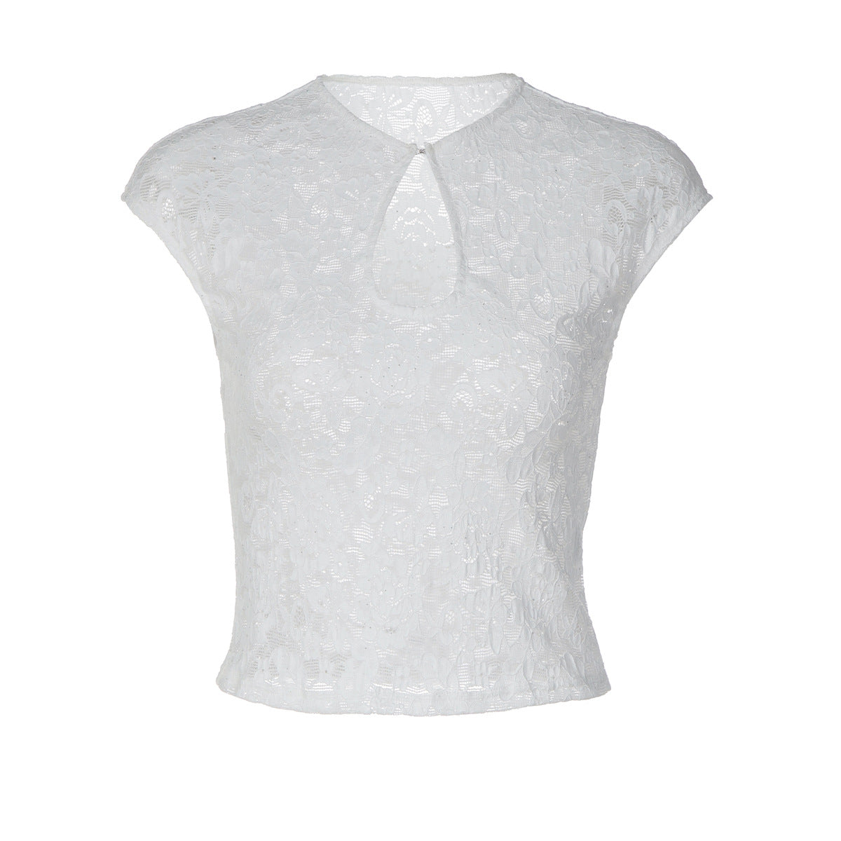 Damen Spitzentop mit modischem Schlitz R&B
